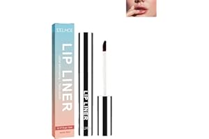WUWUSU Matita per contorno labbra, sfoderabile, impermeabile e rimovibile, plump Lip Lines Lip Liner, Long Last Peel Off Lip Liner (rosso vinaccia)