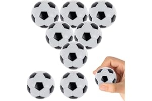 Tigvio Kickerbälle 8 Stück Mini Fussball Tischfussball Bälle, Fussball Klein für Fussball Deko Und Tischfussball Tabletop Spiele