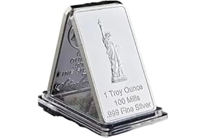 YIQILAFADA Replica Metal One Troy Ounce Bullion Bar with Liberty, Torch and Eagle Head Design for Hobbie