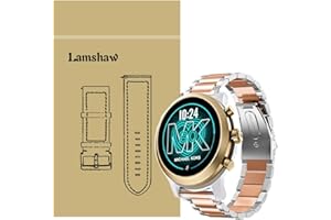 LvBu Armband Kompatibel mit Michael Kors MKGO, Classic Edelstahl Uhrenarmband für Michael Kors Access MKGO Smartwatch