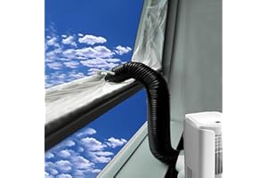 HKF HO KI HO 300CM Window Seal for Mobile Air-Conditioning and Tumble Dryer, Universal AC Window Kit for Hot Air Stop,Portable Window Kit No Drilling with Zip and Adhesive Fastener