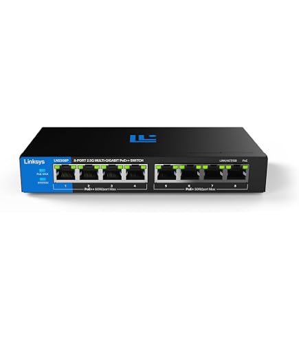 Linksys LGS108P: 8-Port Business Desktop Gigabit PoE+ Unmanaged