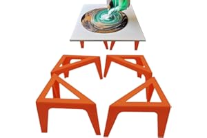 Generisch Pack of 4 Paint Stands, Canvas Stand for Painting, Canvas for Painting, Pouring Accessories, Canvas Paint Support Stand, Canvas Feet Riser for Liquid Acrylic Pouring of Paint Accessories
