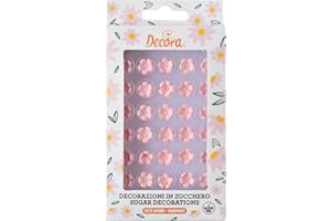Decorate 0500301 Paquet de 30 petites fleurs roses