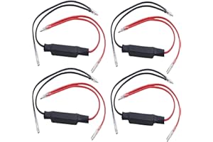 Heart Horse 4PCS 12V LED Indicator Resistor Motorcycle Load Resistors LED Turn Signal Indicator Fix Error Flash Resistors Controller for Motorbike Scooter Quad Off Road