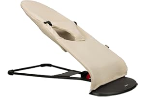 UKJE Housse de protection compatible avec les transats Babybjorn - Housse compatible avec le transat Baby Bjorn - Housse douce et élégante - Fabriquée à la main en Europe - Beige