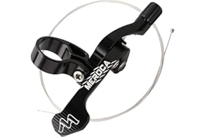 POVANJER Levier de contrôle de tige de selle de vélo – Siège télescopique adaptateur anodisé – Remplacement léger et réglable pour vélo de route VTT