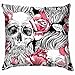 Produktbild vintage cap Image Pink Rose Flowers Flower Pillow Case Throw Pillow Cover Square Cushion Cover 18X18 Inch