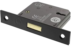 Atlantic 3 Lever Key Deadlock [CE] 2.5" - Matt Black