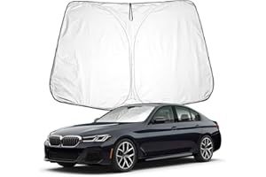 BIXUAN G30 Osłona przeciwsłoneczna kompatybilna z BMW serii 5 G30 G31 G38 2018-2023 2024 F10 F11 F07 2011-2017, osłona przedniej szyby, ochrona przed wiatrem i promieniowaniem UV