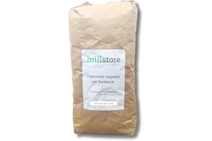 MillStore Carbonella per Barbecue Vegetale Artigianale - Sacco da 5 kg