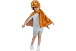 Smiffys Deluxe Baby Djur Plysch Kappa, Barn, Barn Djur Maskeradklänning, Bokkaraktär Uppklädningstillbehör