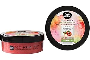 BODYNATUR Body Scrub Exfoliante Corporal Frutos Rojos, Granada Y Fruta
