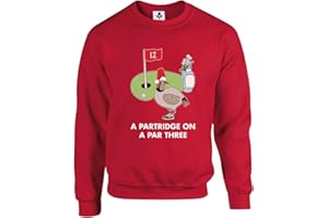 New Spirit Original Partridge On A Par Three Xmas Christmas Unisex Funny Adults Sweatshirt Jumper