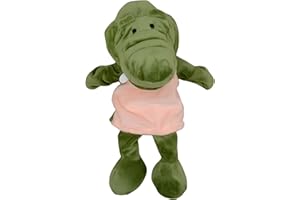 Proumhang Hand Puppets With Full Body for Kids,Animal Hand Puppets Farm Theme Puppets Toys Set,Plush Pretend Toys Zoo Friends Puppet Theatre with Movable Open Mouth,35cm,Crocodile