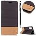Produktbild Huawei P20 Pro Handyhülle,P20 Pro Hülle,WIWJ PU Cover Case Leder[Canvas-Serie Stand holster]Hülle für Huawei P20 Pro-Braun