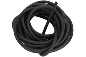 DAUERHAFT Slingshots Latex Tube, High Flexibility Shooting Latex Tube, Schwarz 3060 Naturlatex Gummiband, mit 1: 7 Zeichenverhältnis, weit verbreitet für Slingshot, Jagd und mehr