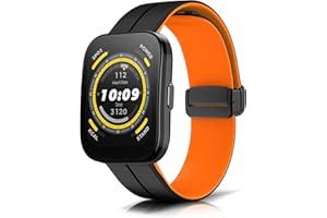 KeeFos Pasek 22 mm do Amazfit Balance/Amazfit Bip 5 / Amazfit Cheetah/Amazfit Cheetah Pro, silikonowy pasek do zegarka Amazfit GTR 4 / Amazfit GTR 3 Pro / Amazfit GTR 3 Pro / Amazfit GTR 3 - czarny
