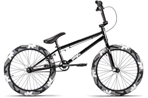 Jet BMX Yoof 20" BMX Bike - Gloss Black with Grey Camo Tyres