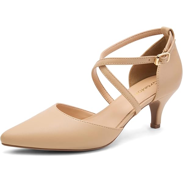 MIRAAZZURRA Pumps voor dames, blokhak, ronde neus