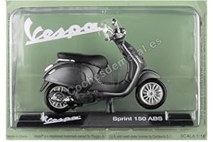 COCHESDEMETAL Compatible con 2014 Vespa Sprint 150 ABS Gris 1:18 Editorial Salvat VES1004