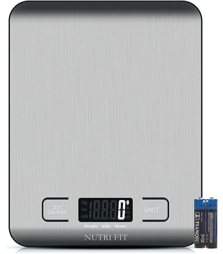 Mafiti Küchenwaage Digital, Digitalwaage mit Großer Präzision 1g /Max 5kg, LCD Display und Tara Function Küche, Haushalt & Wohnen