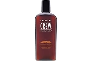‎AMERICAN CREW AMERICAN CREW – Light Hold Texture Lotion, 250 ml, Haarlotion für Männer, Haarprodukt mit leichtem Halt, Stylingprodukt für längeres und feines Haar, mit Ginseng & Lanolin