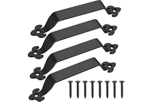 HAOCHEN 4 Piezas Tiradores Puertas Correderas, Tirador Puerta Corredera, Tirador Puerta Exterior, Manijas de Puerta, Tiradores de Puerta de Granero para Puerta de Armario, Garajes, Interiores