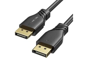 Kabel DisplayPort 8K 1,4- kabel SOOMFON DP do DP 2 m, 8K 60 Hz, 4K 240 Hz, 32,4 Gbps, HDR, DSC, HBR3, do telewizora, komputera, karty graficznej