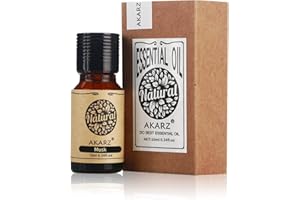 AKARZ Olio Essenziale di Muschio Naturale Organico Puro Premium Olio di Muschio Terapeutico per la Cura della Pelle del Corpo dei Capelli, Candela, Sapone, Fare, Fai da Te, Aroma da Massaggio 10ml