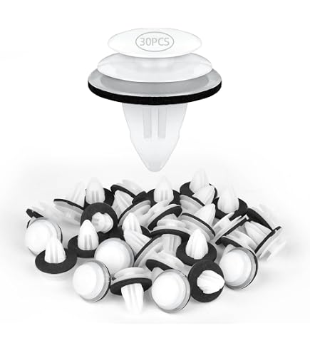 Lot De 15 Clips De Fixation Blancs Pour Seuil De Portière BMW – Compatible Série 3 E21, E30, E36 – Pièce De Rechange Pour Joint De Portière