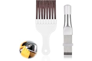 QTTVBTNA Klimaanlage Kamm, 2 Stücke Klimaanlage Kondensator Flosse Kamm, Flosse Reinigung Bürste Klimaanlage Flosse Reinigung Bürste Klimaanlage Fin Reiniger, Kühler Reparatur Werkzeug