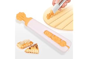 SHSHbuy Grattoir à Pâte en Plastique,Roue à Pâtisserie,Coupe de Roue de Pâtisserie pour Croûte à Tarte,Raviolis,Pâtes,Pizza,Pâtisserie,Décoration en Treillis