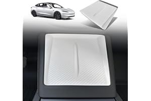 BestEvMod for Refreshed Model 3 Highland Center Console Phone Charge Area Silicone Mat Non Slip Silicone Pad Compatible with 2024 Refreshed Tesla Model 3 Highland Accessories (White)
