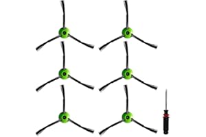Fixbetter 6 cepillos laterales de repuesto para iRobot Roomba J5 J5+ J6 J6+ J7 J7+ J8 J8+ J9 J9+ i3 i4 i5 i5+ i6 i6+ i7 i7+ i8 i8+ e5 e6 5150 6198 7150 7550 Accesorios de aspiradora serie j & i & e