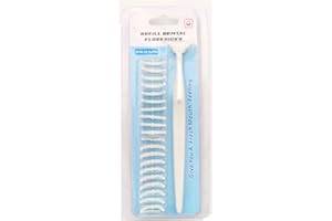 SEIWEI Manico per filo interdentale + 20 testine di filo interdentale extra, stuzzicadenti per la pulizia dei denti, non aromatizzato, 1 pezzo