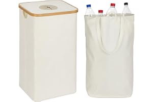 Relaxdays pantflaskinsamlare 100 l, HBT: 75 x 40 x 33 cm