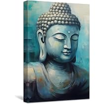 CXHOSTENT Buddha Leinwandbild – 30 X 45 Cm, Gerahmt, Zen-Deko Für Wohnzimmer & Büro