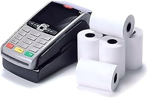 DOUBLE DRAGON 57 x 40 mm para máquina de tarjetas de crédito, rollos de papel térmico PDQ, 100 Rolls