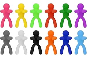 WEIYIROTY Charmes de Verre à Vin, Silicone Marqueurs de Tasse de Vin, Identification du Verre à Boire ÉTiquettes Marque Panneaux Vin Stickers pour Boire Buddy Cup Identification Articles de FêTe(12pcs)