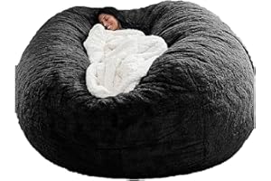 WXQY Puff Poltrona a Sacco Fodera per Pouf a Sacco da Esterno Puff Bean Bag Chair XXL Senza Imbottitura Gigante in Tessuto per Adulti Bambini, Pouf da Soggiorno, Grande Poltrona Copertura