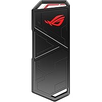 ASUS ROG Strix Arion case per SSD M.2, USB-C 3.2 Gen 2, Supporto M.2 PCIe NVME, Velocità di Trasferimento Fino a 10Gbps, Scoc