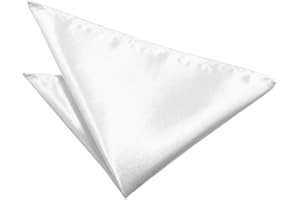 MANSHIGUANG 100% Pure Silk Solid Pocket Square Handkerchief For Men Wedding Party Tuxedo Pocket Square