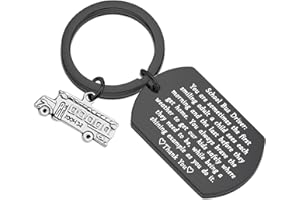 ENSIANTH School Bus Driver Appreciation Gift Thank You Keychain Gifts for School Bus Driver Back to School Gift