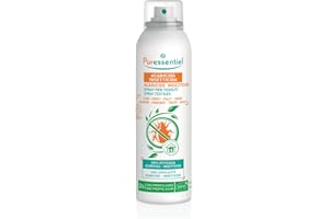 Puressentiel - Spray per Tessuti Acaricida Insetticida - Presidio Medico Chirurgico – Efficacia Scientificamente provata – Anti Reinfestazione di lunga durata - Profumo fresco e gradevole - 150 ml