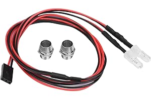 ‎DILWE RC LED Licht Kits, 2PCS 5mm Scheinwerfer RC Zubehör LED Lichter für 1/10 Modell Drift Auto Fahrzeug(11# blaues Licht)