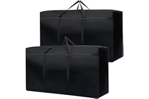 Wintfarm Aufbewahrungstasche,180 L Reisetasche Groß,600D Heavy-Duty Umzugstaschen Mit Reißverschlüssen Handgriff,Aufbewahrungstasche Für Bettdecken Kleidung Bettwäsche Aufbewahrung (2 Stück)