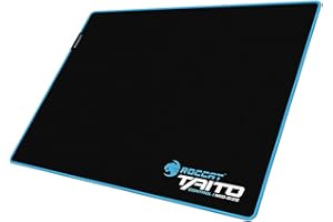 Roccat Taito Control Alfombrilla de Gaming – Superficie de Control Total, Borde Cosido y Duradero, Reverso de Goma, Material Duradero (400mm x 320mm x 3mm)