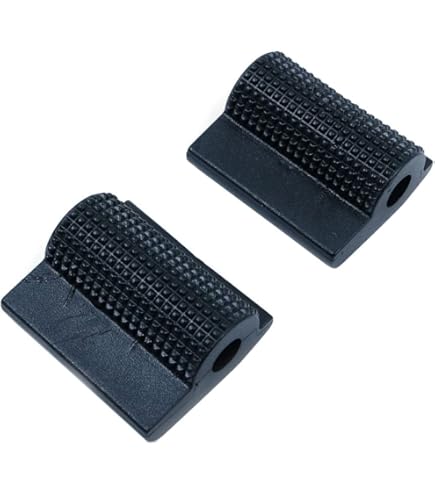 VOBOR Motorcycle Front Footpegs - 1 Pair Footrest Rubber Pad Grip Cover Non-Slip Foot Peg Pedals For Honda 125cc CG 125 - Foto 10