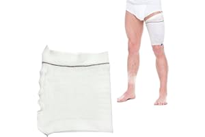 FADBUDSS Catheter Leg Bag Holder, Washable Reusable Catheter Sleeves Urine Leg Bag Holder, Elastic Fabric Urinary Drainage Bag Stay in Place Catheter Stabilization Device (L, Leg Circumference 40-70cm)